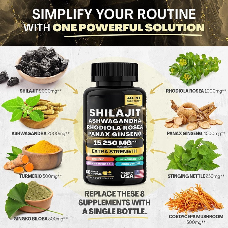 Shilajit Botanical 8-in-1 Blend