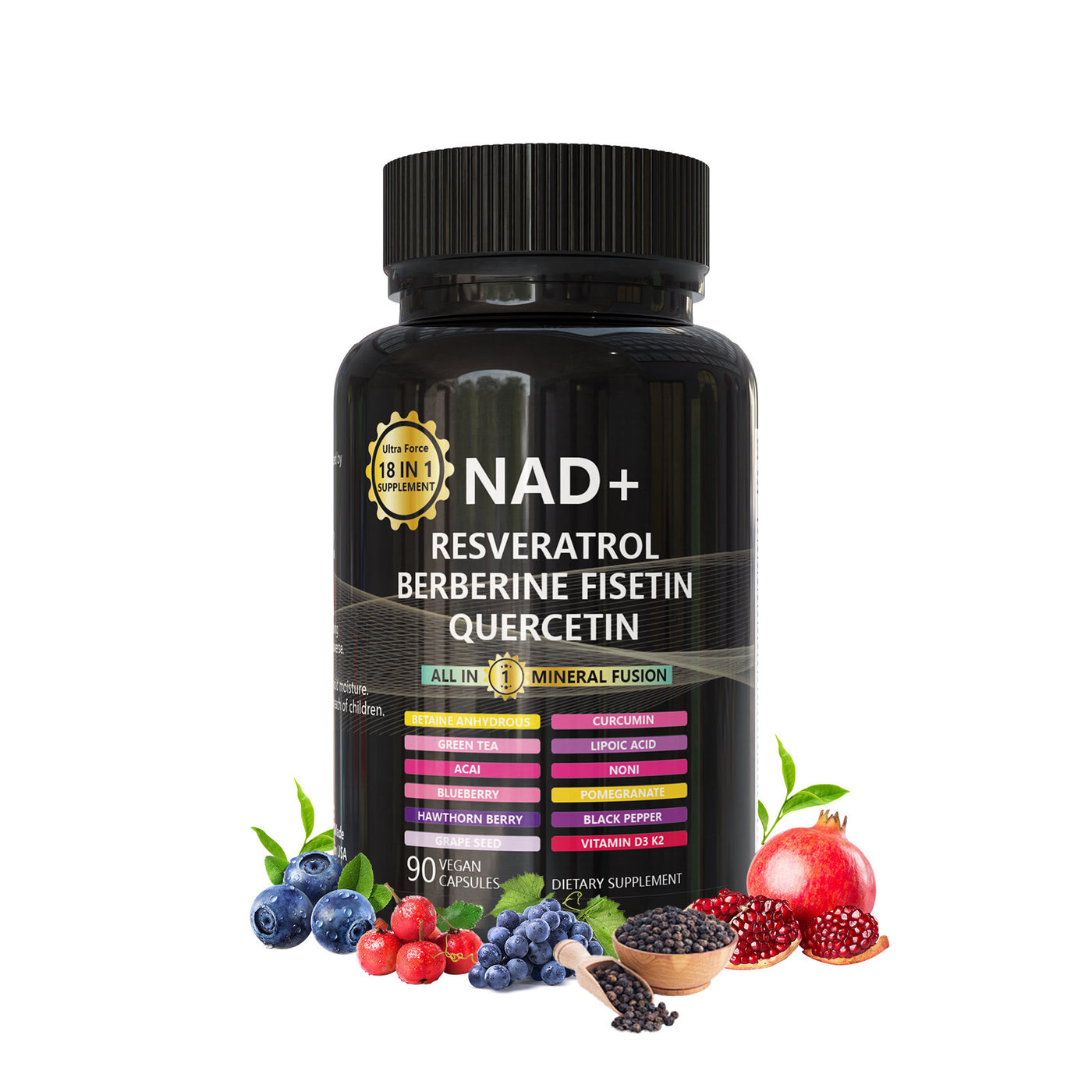 NAD+ Polyphenol Stack 18-in-1